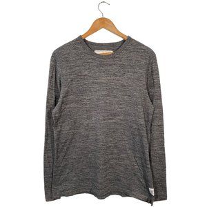 Reigning Champ long sleeve t-shirt dark heathered gray mens size small